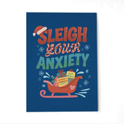 Sleigh Your Anxiety Postcard - Self-Care Shirts