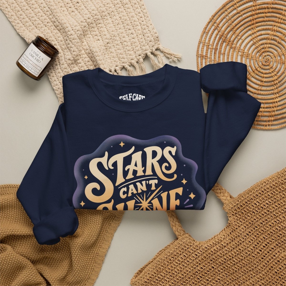 Stars Can't Shine Without Darkness Sweatshirt - Self-Care Shirts