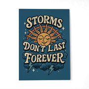 Storms Don't Last Forever Postcard - Self-Care Shirts