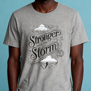 Stronger Than the Storm Gray Shirt - Self-Care Shirts