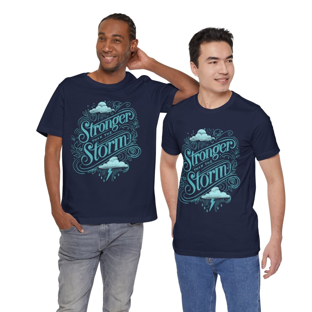 Stronger Than the Storm Navy | Mental Health Shirt - Self - Care Shirts