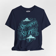 Stronger Than the Storm Navy | Mental Health Shirt - Self - Care Shirts