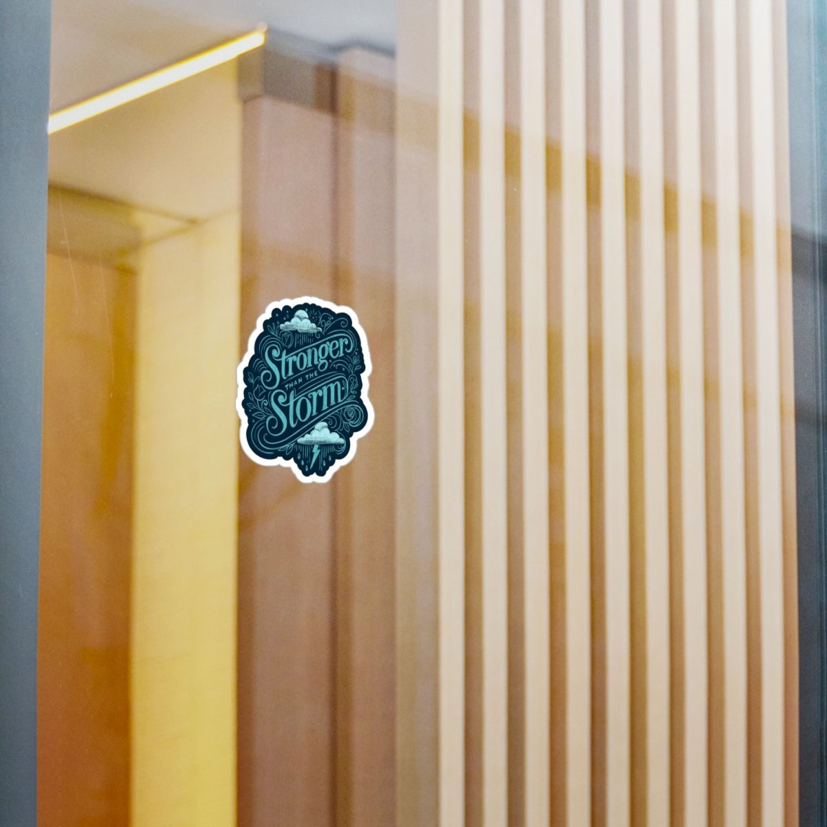 Stronger Than the Storm Sticker - Self-Care Shirts