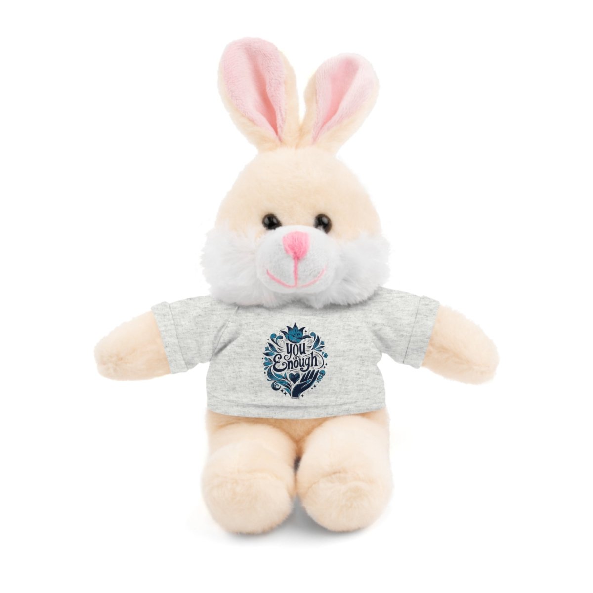 Stuffed Animal Wearing You Are Enough Shirt - Self-Care Shirts for mental health