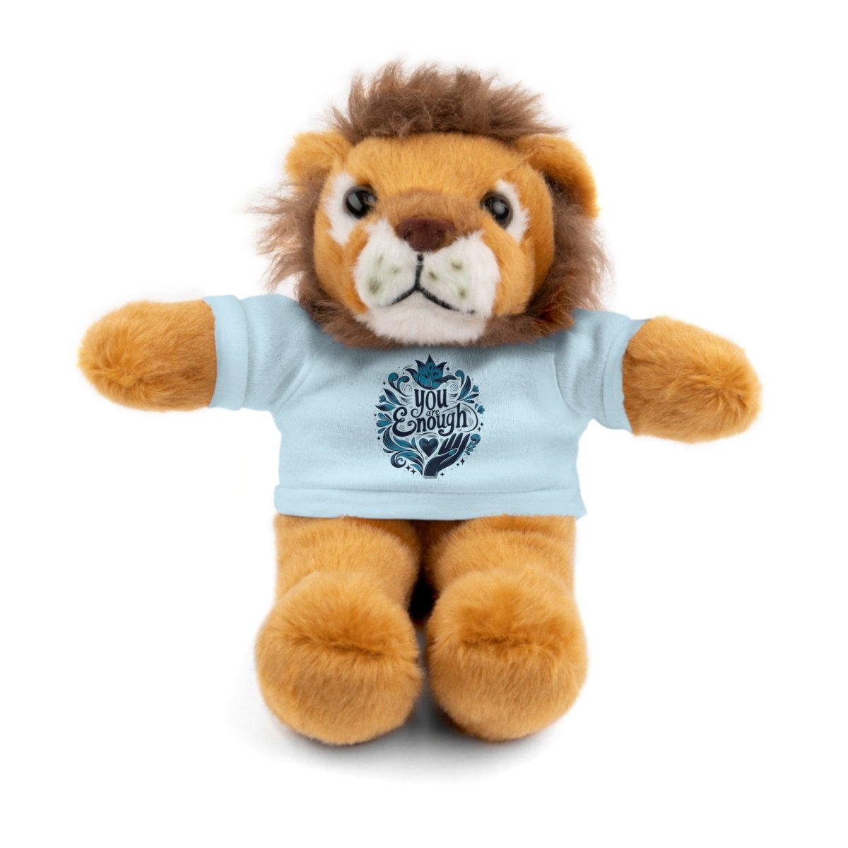 Stuffed Animal Wearing You Are Enough Shirt - Self-Care Shirts for mental health