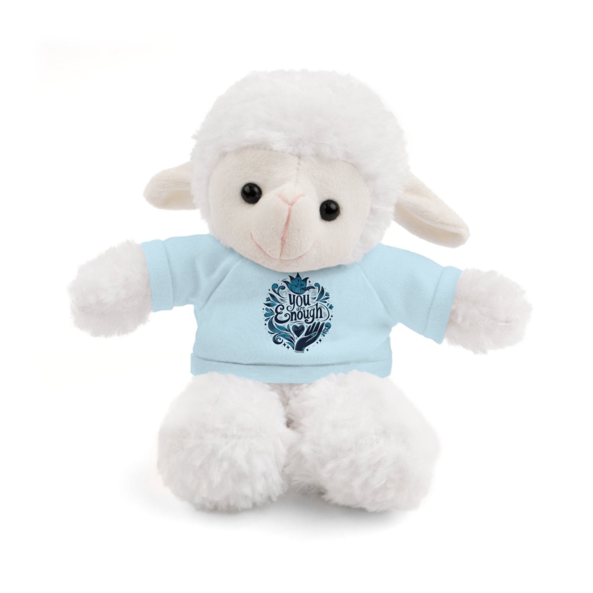 Stuffed Animal Wearing You Are Enough Shirt - Self-Care Shirts for mental health