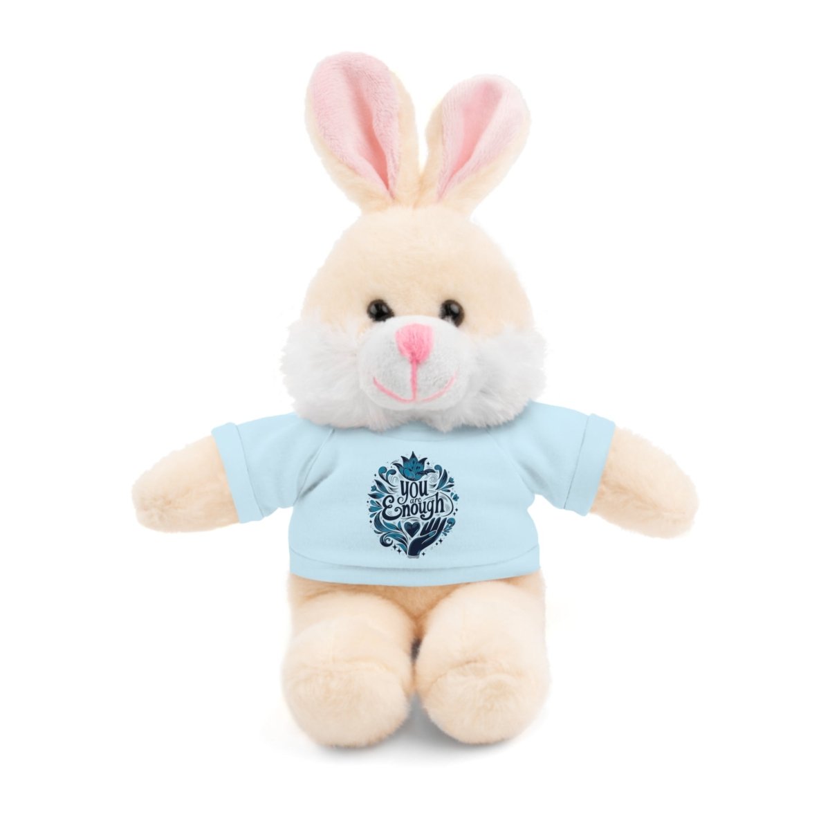 Stuffed Animal Wearing You Are Enough Shirt - Self-Care Shirts for mental health