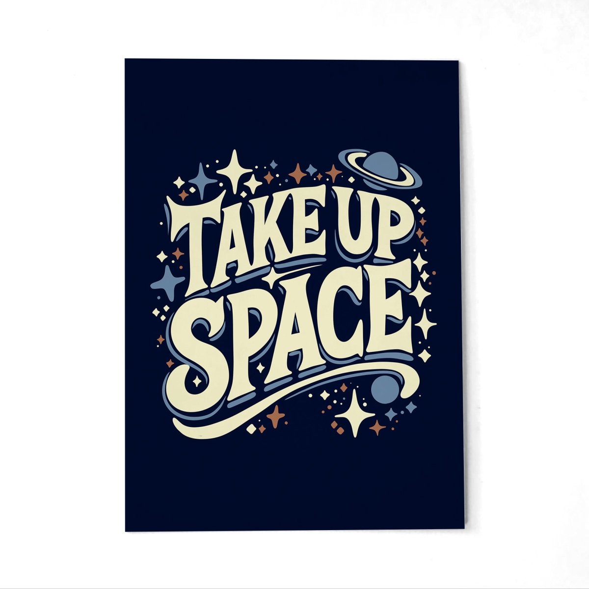 Take Up Space Postcard - Self-Care Shirts