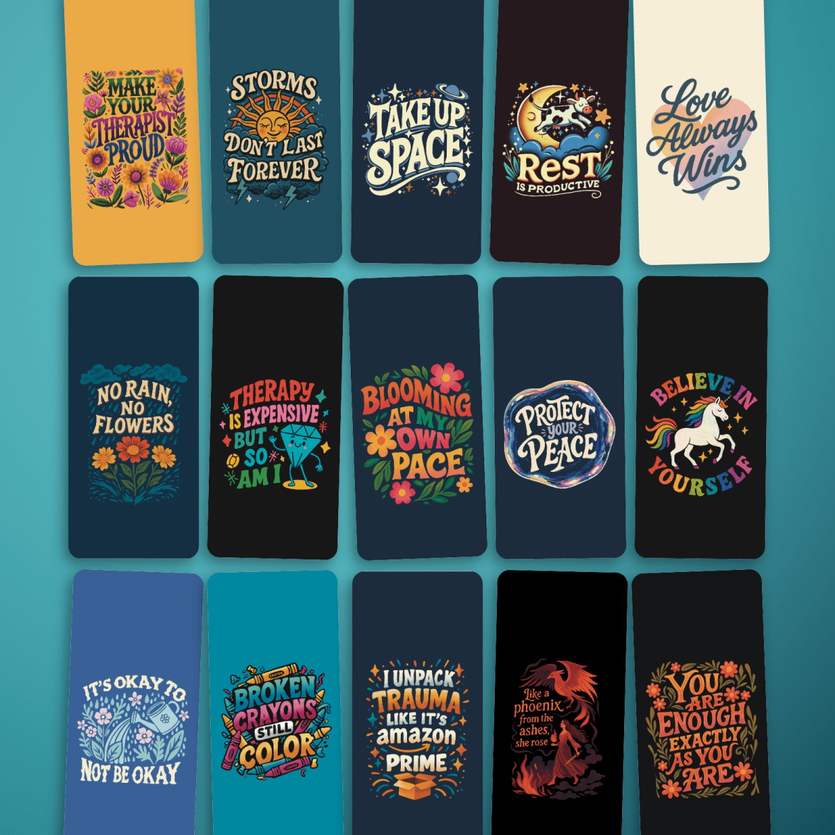 The Whole Collection — 44 Lock Screens - Self-Care Shirts