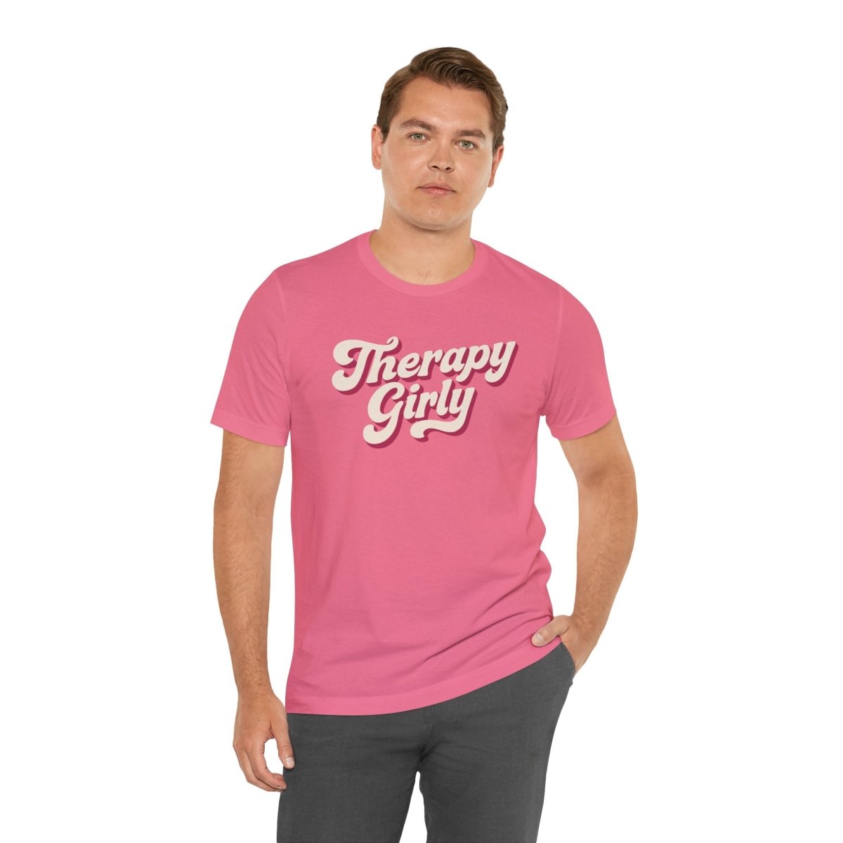 Therapy Girly Barbie Pink | Mental Health Shirt - Self - Care Shirts