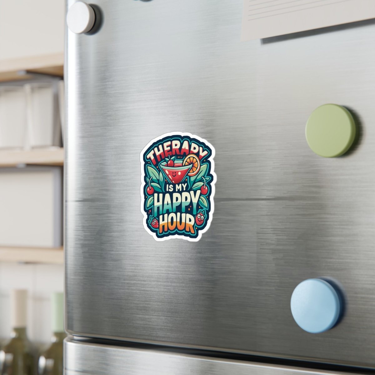 Therapy Is My Happy Hour Sticker - Self - Care Shirts