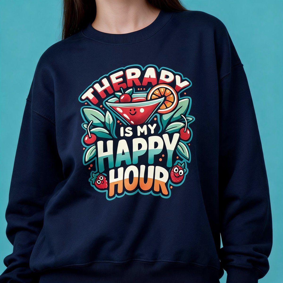 Therapy Is My Happy Hour Sweatshirt - Self-Care Shirts