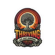 Thriving Removable Vinyl Decal - Self-Care Shirts for mental health
