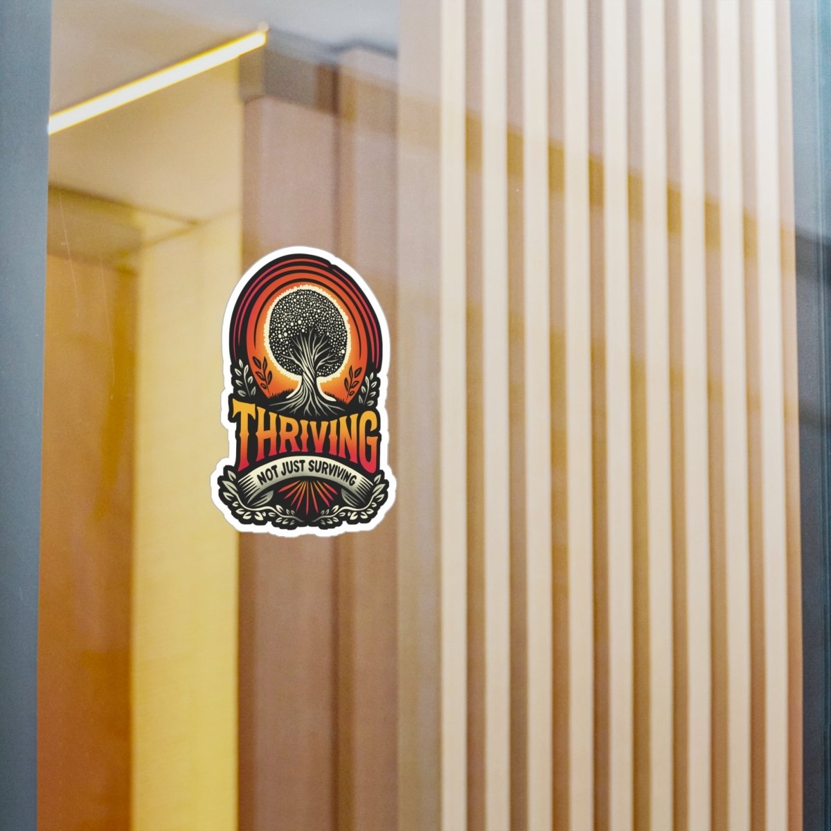 Thriving Removable Vinyl Decal - Self-Care Shirts for mental health