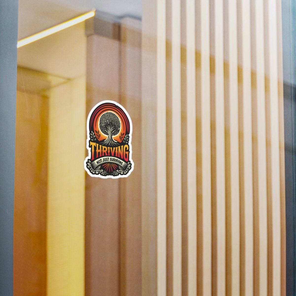 Thriving Removable Vinyl Decal - Self-Care Shirts for mental health