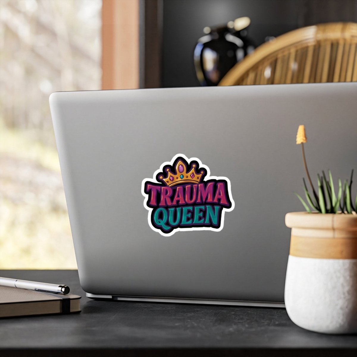 Trauma Queen Sticker - Self - Care Shirts
