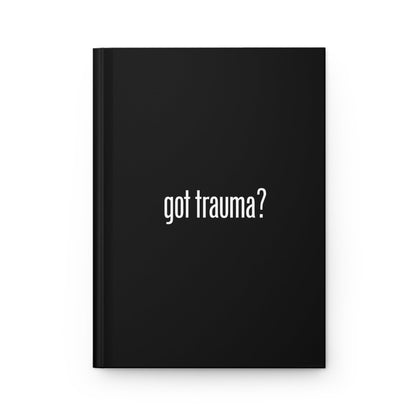 Trauma Recovery Journal, Black Hardcover Notebook - Self - Care Shirts