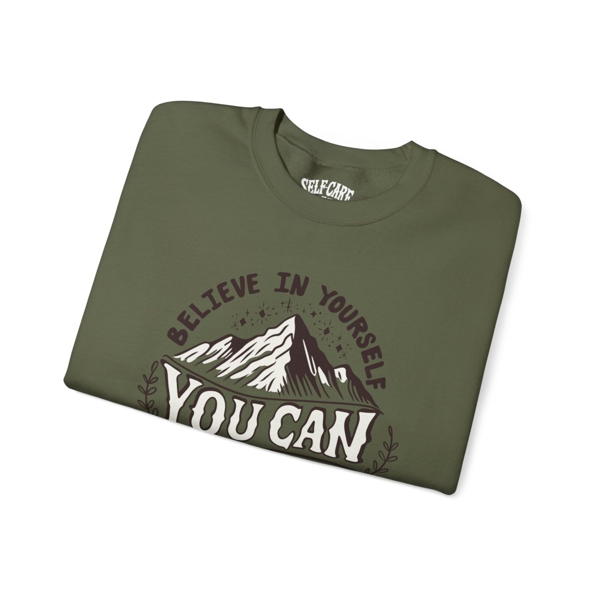 You Can Do Hard Things Brown Sweatshirt - Self-Care Shirts for mental health