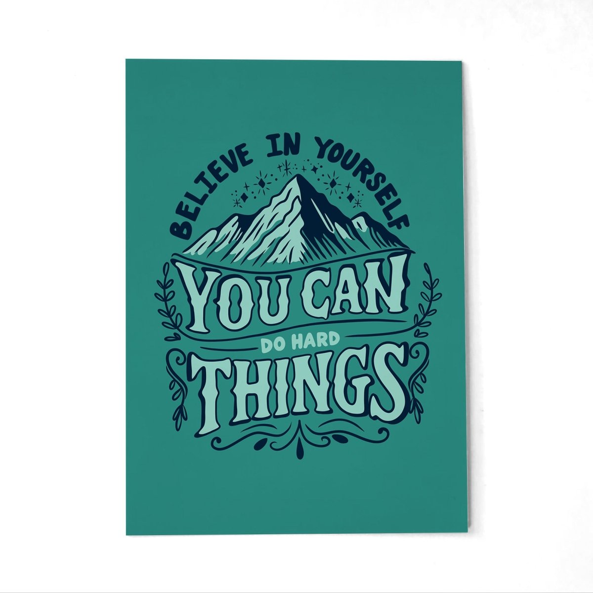 You Can Do Hard Things Postcard - Self-Care Shirts