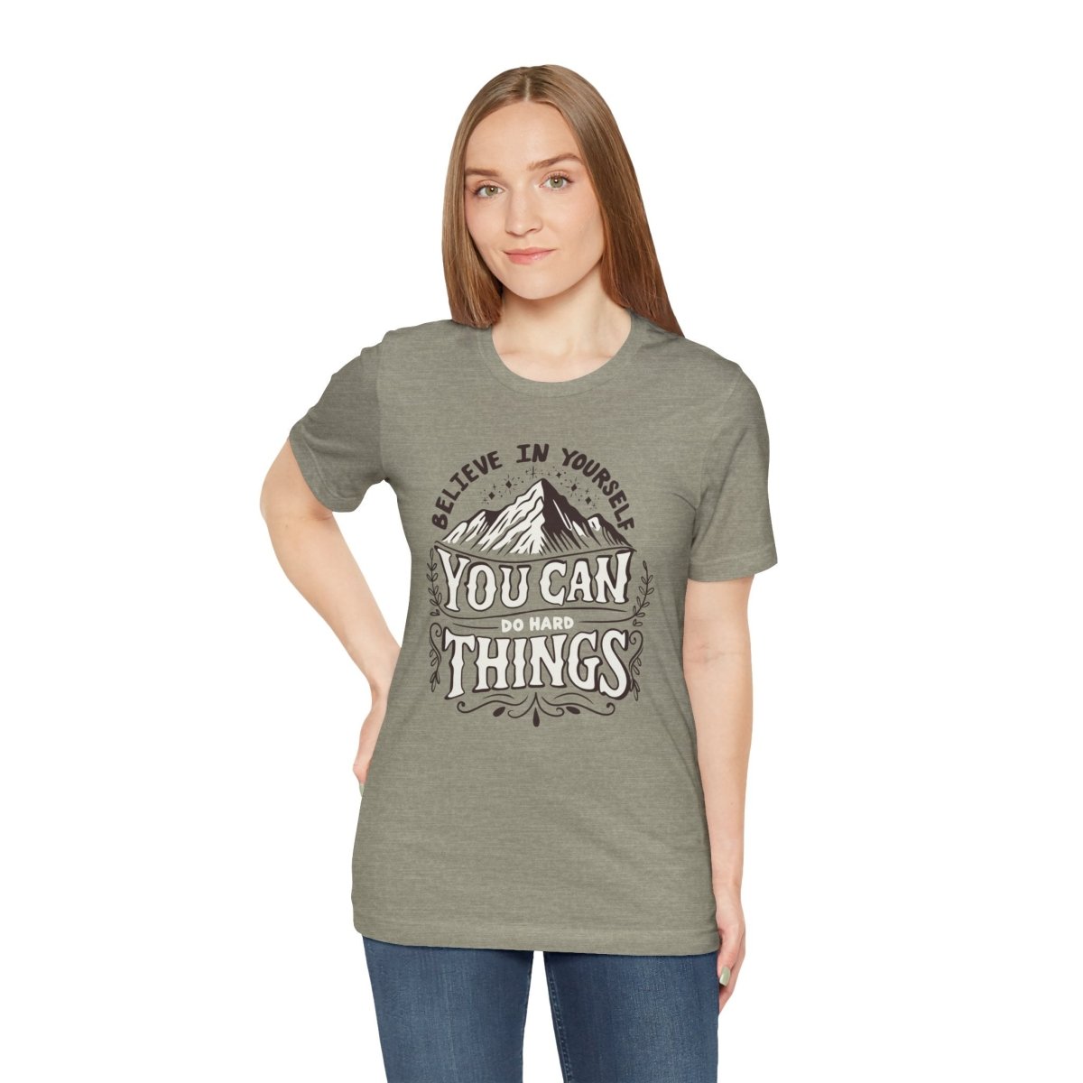 You Can Do Hard Things Stone | Mental Health Shirt - Self - Care Shirts