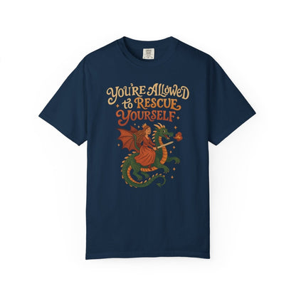 You're Allowed to Rescue Yourself Shirt - Self - Care Shirts