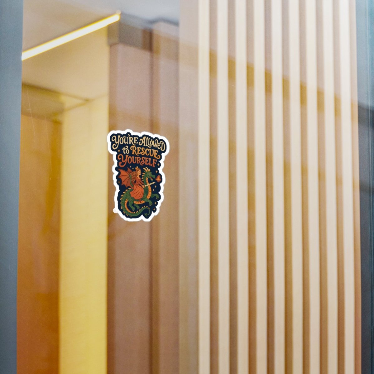 You're Allowed to Rescue Yourself Sticker - Self - Care Shirts