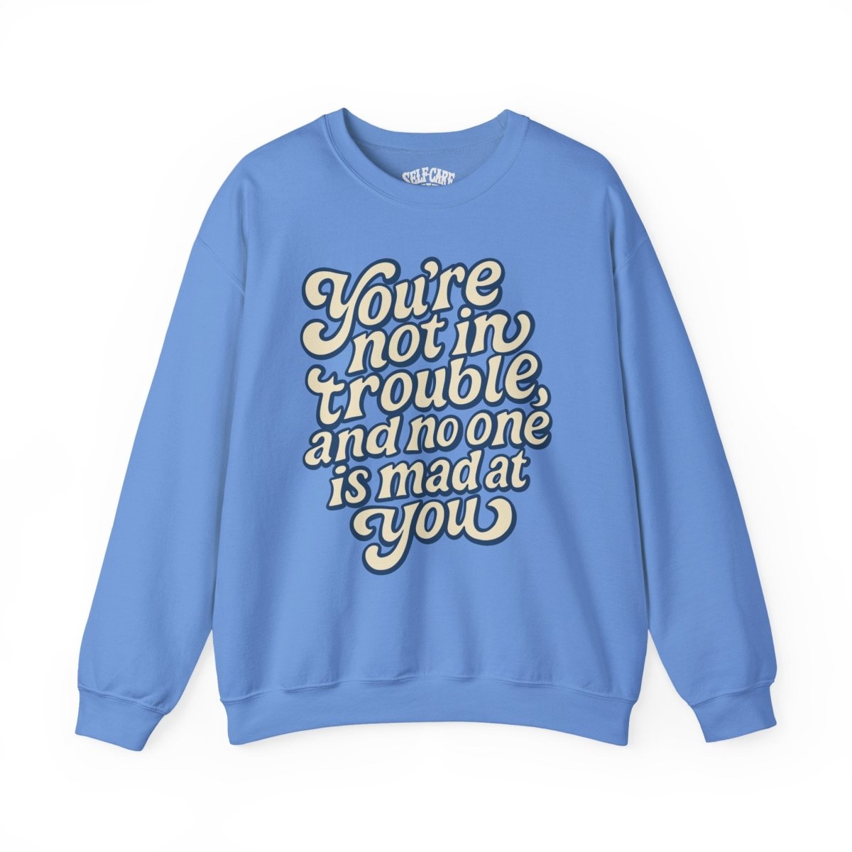 You're Not in Trouble Sweatshirt - Self - Care Shirts